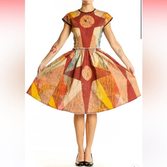 Making the Cut Season 2 Gary Winning Dress S Carnival Patchwork Designer Piece - Picture 2 of 10